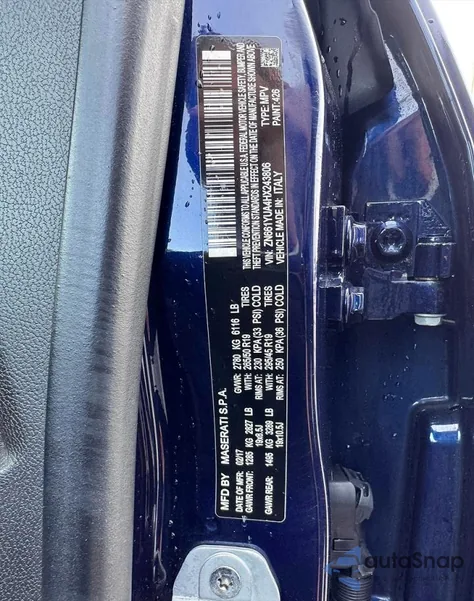 2017 Maserati Levante S z USA, uszkodzony, nr VIN ZN661YUA4HX243806